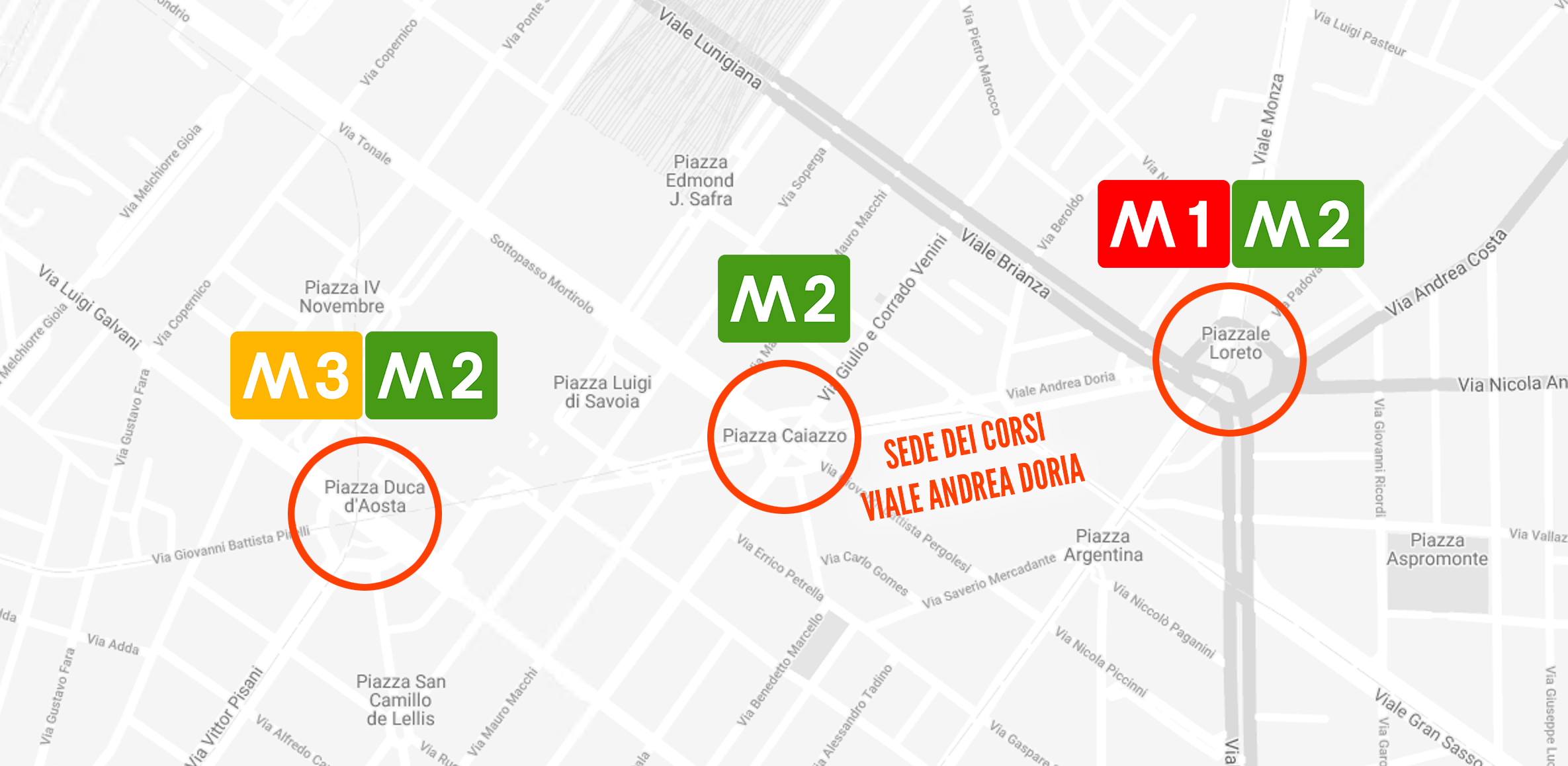 Mappa aula corsi
